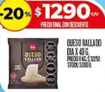 Dia queso rallado