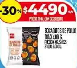 Supermercados DIA Dia bocaditos de pollo oferta