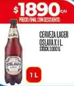 Supermercados DIA Oslava cerveza lager oferta