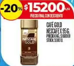Supermercados DIA Nescafé café gold oferta