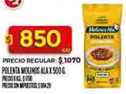 Supermercados DIA Molinos ala polenta oferta