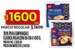 Supermercados DIA Dia tapa para empanadas clásica/hojaldrada oferta