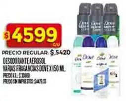 Supermercados DIA Dove desodorante aerosol varias fragancias oferta