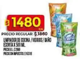 Supermercados DIA Ecovita limpiador de cocina/vidrios/baro oferta