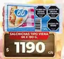 Supermercados DIA 66 salchichas tipo viena oferta