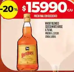 Supermercados DIA White horse whisky blended scotch oferta