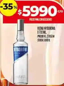 Supermercados DIA Wyborowa vodka oferta