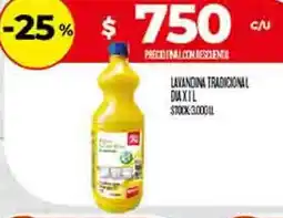 Supermercados DIA Dia lavandina tradicional oferta