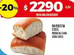 Supermercados DIA Dia pan pebete oferta