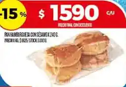 Supermercados DIA Sesamo pan hamburguesa con oferta