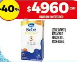 Supermercados DIA Sancor leche infantil advanced 3 oferta