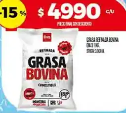 Supermercados DIA Dia grasa refinada bovina oferta