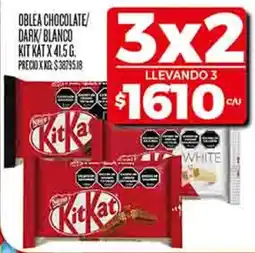 Supermercados DIA Kit kat oblea chocolate/ dark/blanco oferta