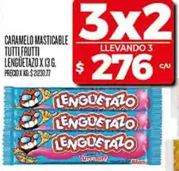 Supermercados DIA Lenguetazo caramelo masticable tutti frutti oferta