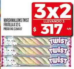 Supermercados DIA Twist marshmallows frutilla oferta