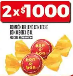 Supermercados DIA Bon o bon bombón relleno con leche oferta