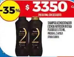 Supermercados DIA Plusselle shampoo /acondicionador esencia nutrición intensa oferta