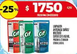 Supermercados DIA Cif limpiador antigrasa baños/ multiuso expert oferta
