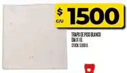 Supermercados DIA Dia trapo de piso blanco oferta