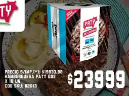 Supermercados Yaguar Paty hamburguesa gde oferta