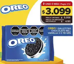 Carrefour Maxi Oreo galletitas chocolate rell vainilla oferta