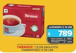 Carrefour Maxi Taragui té en saquitos diamantado oferta