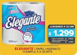 Carrefour Maxi Elegante papel higienico h/simple oferta