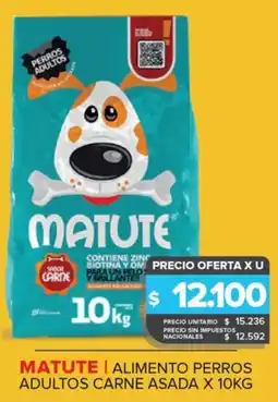 Carrefour Maxi Matute alimento perros adultos carne asada oferta