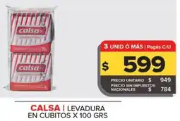 Carrefour Maxi Calsa levadura en cubitos oferta