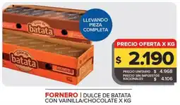 Carrefour Maxi Fornero dulce de batata con vainilla/chocolate oferta