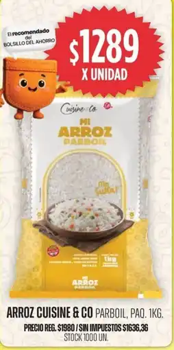 Supermercados Vea Cuisine & Co arroz parboil, paq. oferta