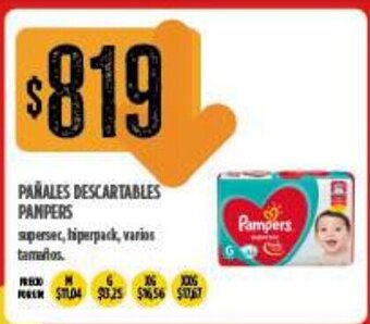 Supermercados Vea Pampers Panales Descartables oferta