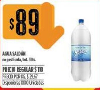 Supermercados Vea Agua Saldán 3lts oferta