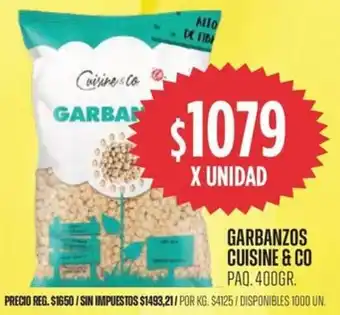 Cuisine & Co garbanzos paq.