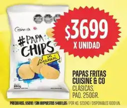Supermercados Vea Cuisine & Co papas fritas clásicas, paq. oferta