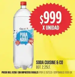 Supermercados Vea Cuisine & Co soda bot. oferta