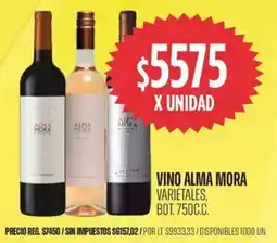 Supermercados Vea Alma mora vino varietales, bot. oferta