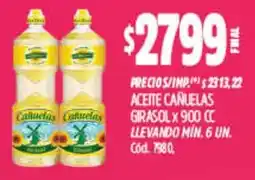 Supermercados Yaguar Cañuelas aceite girasol oferta