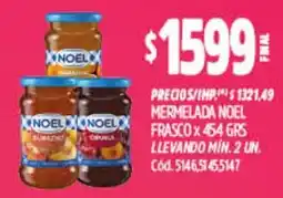 Supermercados Yaguar Noel mermelada frasco oferta