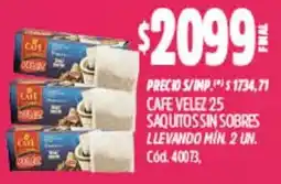 Supermercados Yaguar Café velez sin sobres llevando min oferta