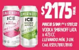 Supermercados Yaguar Smirnoff ice lata oferta