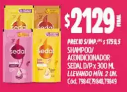 Supermercados Yaguar Sedal shampoo/ acondicionador d/p oferta