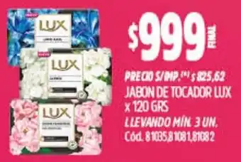 Supermercados Yaguar Lux jabon de tocador oferta