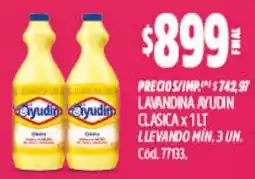 Supermercados Yaguar Ayudín lavandina clasica oferta