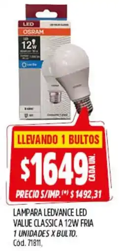 Supermercados Yaguar Ledvance led lampara value classica oferta