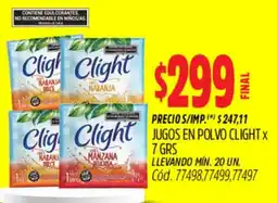 Supermercados Yaguar Clight jugos en polvo oferta