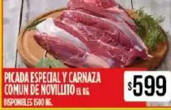 Supermercados Vea Picada Especial Y Carnaza Comun De Novilito oferta