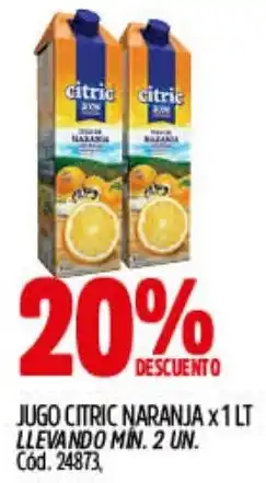 Supermercados Yaguar Citric jugo naranja oferta