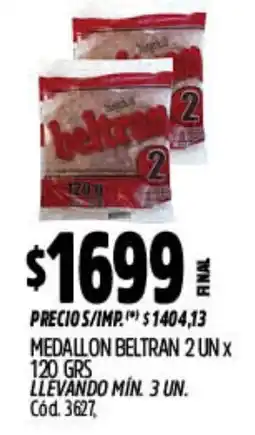 Supermercados Yaguar Beltran medallon oferta