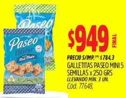 Supermercados Yaguar Paseo galletitas mini 5 semillas oferta